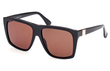 Gafas de Sol - MaxMara - MM0021 PRISM - 01E  SHINY BLACK // BROWN