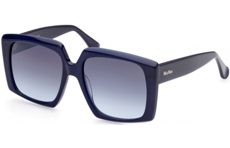 Sunglasses - MaxMara - MM0024 LOGO6 - 90W  SHINY DARK BLUE // BLUE GRADIENT