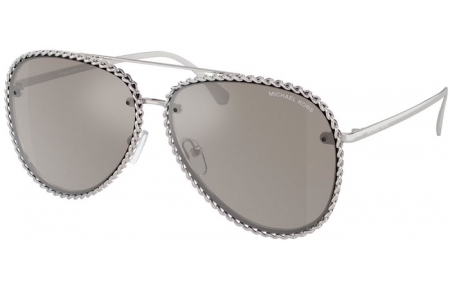 Gafas de Sol - Michael Kors - MK1147 PORTOFINO - 18936G  SHINY SILVER // LIGHT GREY MIRROR SILVER