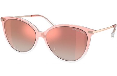 Sunglasses - Michael Kors - MK2184U DUPONT - 32556F  PINK TO CLEAR // ROSE GOLD GRADIENT