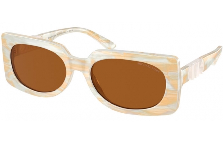 Lunettes de soleil - Michael Kors - MK2215 BORDEAUX - 400173  IVORY HORN // AMBER