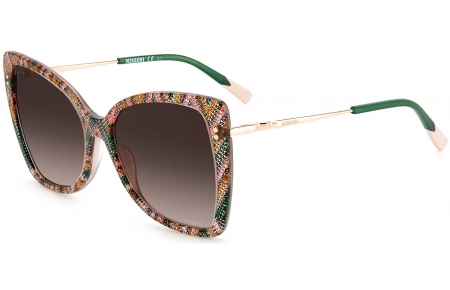 Gafas de Sol - Missoni - MIS 0083/S - 038 (HA) PATTERNED PINK GREEN // BROWN GRADIENT