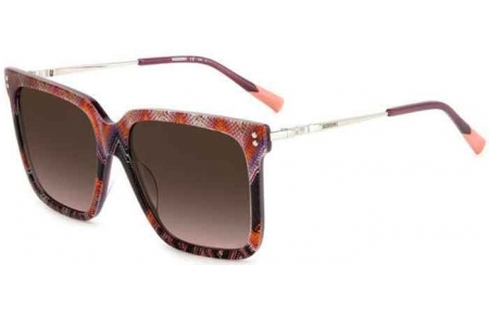 Sunglasses - Missoni - MIS 0107/S - S68 (HA) PATTERNED PINK VIOLET // BROWN GRADIENT