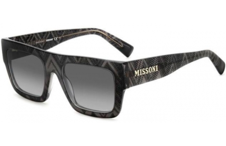 Gafas de Sol - Missoni - MIS 0129/S - S37 (9O) WHITE BLACK PATTERNED // DARK GREY GRADIENT