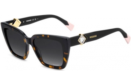 Lunettes de soleil - Missoni - MIS 0253/S - 086 (9O) DARK HAVANA // DARK GREY GRADIENT