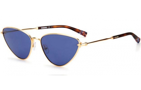 Lunettes de soleil - Missoni - MIS 0053/S - 000 (KU) ROSE GOLD // BLUE GREY