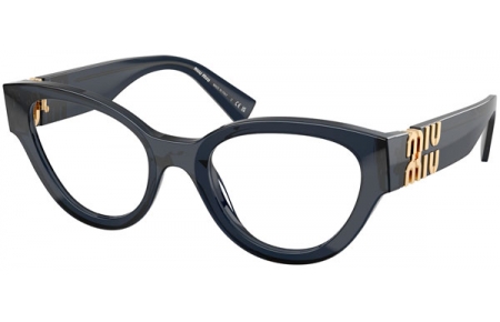 Monturas - Miu Miu - VMU 01VV - 08Q1O1  TRANSPARENT NAVY BLUE