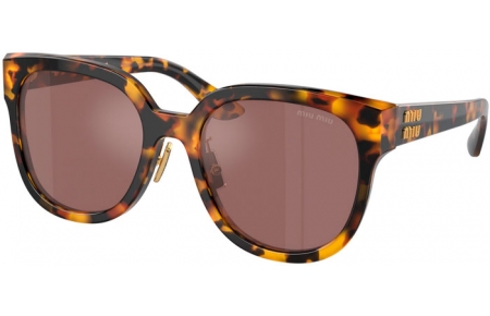 Lunettes de soleil - Miu Miu - SMU 01ZS - VAU70D  HAVANA HONEY // BROWN MIRROR SILVER