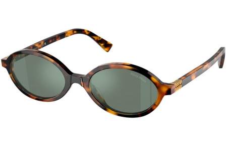 Gafas de Sol - Miu Miu - SMU 04ZS - VAU04M  HAVANA HONEY // GREEN MIRROR SILVER