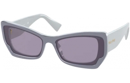 Lunettes de soleil - Miu Miu - SMU 07XS - 02T03N LIGHT BLUE BLUE // GREY