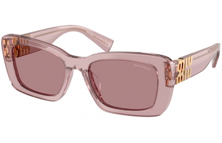 Gafas de Sol - Miu Miu - SMU 07YS - 12W20I  TRANSPARENT MAUVE // BROWN LIGHT VIOLET