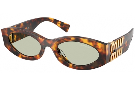 Lunettes de soleil - Miu Miu - SMU 11WS - 14L50O  HAVANA HONEY // LIGHT GREEN