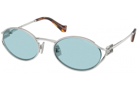 Gafas de Sol - Miu Miu - SMU 52YS - 1BC20R  SILVER // LIGHT BLUE