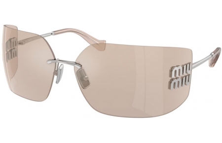 Sunglasses - Miu Miu - SMU 54YS - 1BC10F  SILVER // LIGHT BROWN MIRROR