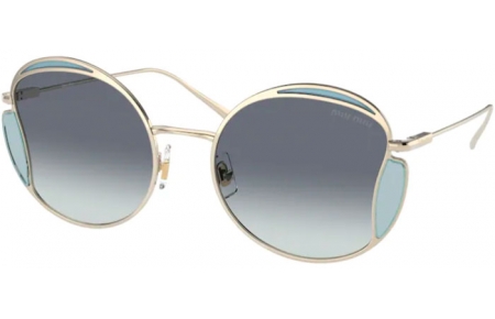 Gafas de Sol - Miu Miu - SMU 56XS - ZVN05N PALE GOLD // BLUE GRADIENT