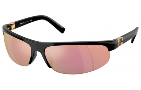 Gafas de Sol - Miu Miu - SMU A02S - 1AB90J  BLACK // DARK GREY MIRROR PINK