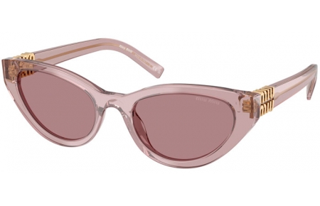 Sunglasses - Miu Miu - SMU A04S - 12W20I  TRANSPARENT MAUVE // BROWN LIGHT PURPLE
