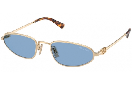 Gafas de Sol - Miu Miu - SMU A52S - ZVN60O  PALE GOLD // LIGHT BLUE