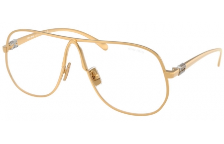 Gafas de Sol - Miu Miu - SMU A56S - 5AK08N  GOLD // CLEAR BLUE VIOLET LIGHT FILTER