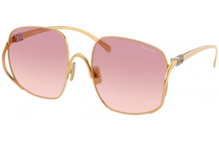 Gafas de Sol - Miu Miu - SMU A57S - 5AK40S  GOLD // BROWN GRADIENT DARK VIOLET