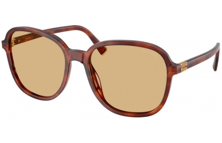 Gafas de Sol - Miu Miu - SMU B01S - 26E10R  STRIPED TOBACCO // YELLOW
