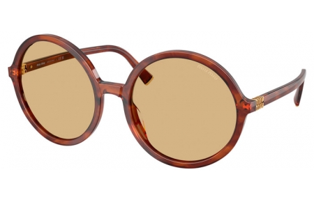 Gafas de Sol - Miu Miu - SMU B02S - 26E10R  STRIPED TOBACCO // YELLOW