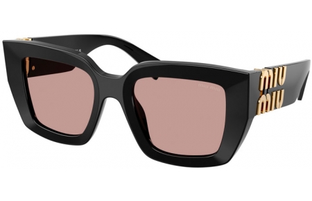 Gafas de Sol - Miu Miu - SMU B05S - 16K20I  BLACK // BROWN LIGHT PURPLE