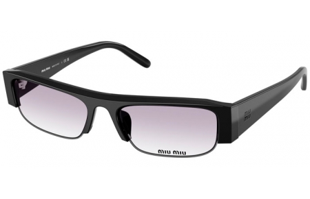 Gafas de Sol - Miu Miu - SMU B07S - 16K04O  BLACK // DARK GREY GRADIENT TRANSPARENT