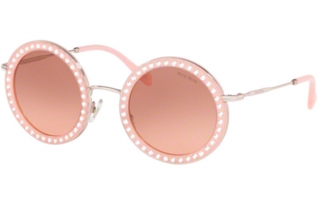 Sunglasses - Miu Miu - SMU 59US CORE COLLECTION - 1530A5 OPAL PINK // PINK GRADIENT DARK BROWN