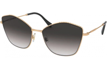 Sunglasses - Miu Miu - SMU 60VS CORE COLLECTION - 7OE5D1 ANTIQUE GOLD // GREY GRADIENT