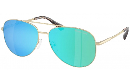 Gafas de Sol - Michael Kors - MK1172 PERLEDO - 101425  LIGHT GOLD // GREEN MIRROR BLUE POLARIZED