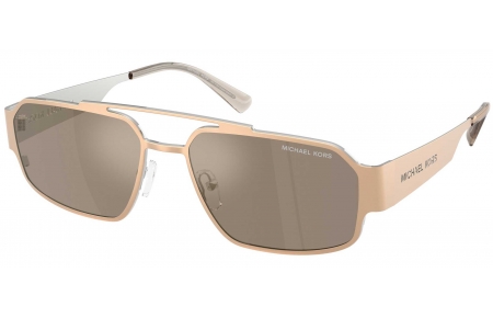 Gafas de Sol - Michael Kors - MK1182 CAPE TOWN - 10145A  MATTE GOLD // BROWN MIRROR SILVER