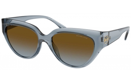 Gafas de Sol - Michael Kors - MK2241U BOCA RATON - 401413  TRANSPARENT DENIM // BROWN GRADIENT BLUE