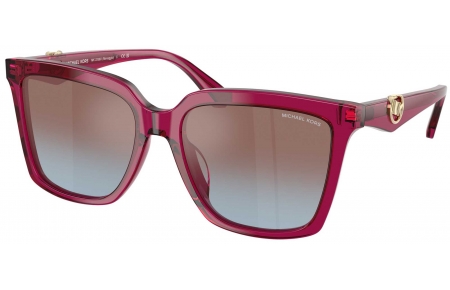 Gafas de Sol - Michael Kors - MK2256U MENAGGIO - 4032H7  TRANSPARENT PLUM // PURPLE GRADIENT BLUE MIRROR