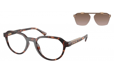 Monturas - Michael Kors - MK2280U LANAI - 300613  DARK HAVANA // CLEAR + CLIP ON SMOKY GRADIENT