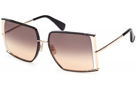 Gafas de Sol - MaxMara - MM0120 - 05A  SHINY BLACK // GREY GRADIENT