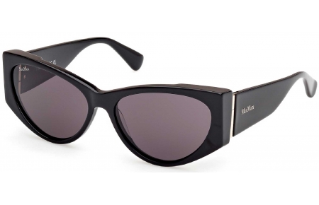 Gafas de Sol - MaxMara - MM0132 HINGE-1 - 01A  SHINY BLACK // DARK GREY