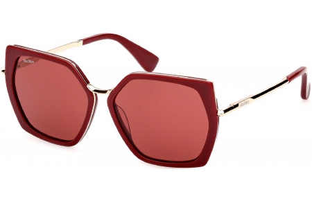 Gafas de Sol - MaxMara - MM0136 MILLER-5 - 69S  SHINY BORDEAUX // BORDEAUX