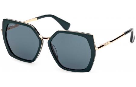 Gafas de Sol - MaxMara - MM0136 MILLER-5 - 96N  SHINY DARK GREEN // GREEN