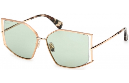 Gafas de Sol - MaxMara - MM0142 MENTON-4 - 32N  SHINY PALE GOLD // GREEN PHOTOCROMIC