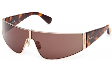 Gafas de Sol - MaxMara - MM0164 SPACE - 32E  SHINY PALE GOLD // BROWN