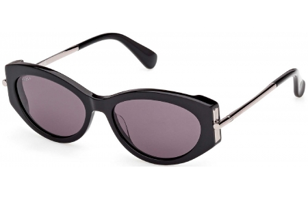 Gafas de Sol - MaxMara - MM0167 ROQUEBRUNE 1 - 01A  SHINY BLACK // GREY
