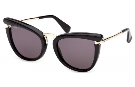 Gafas de Sol - MaxMara - MM0186 - 01A  SHINY BLACK // SMOKE
