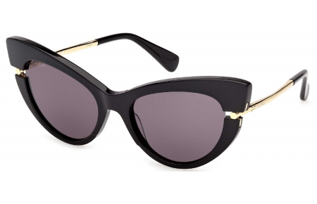 Gafas de Sol - MaxMara - MM0187 - 01A  SHINY BLACK // SMOKE