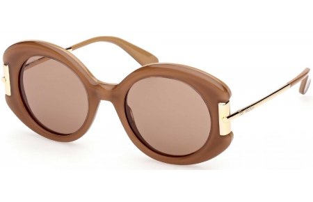 Gafas de Sol - MaxMara - MM0188 - 46E  SHINY LIGHT BROWN // BROWN