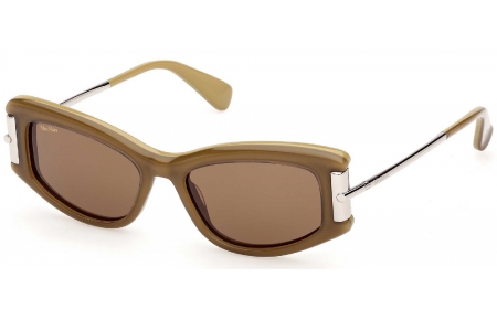 Gafas de Sol - MaxMara - MM0189 - 95N  SHINY KHAKI // BROWN