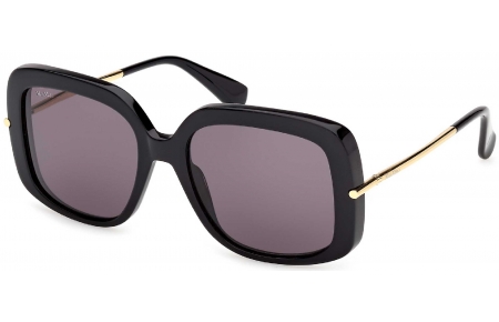 Gafas de Sol - MaxMara - MM0195 - 01A  SHINY BLACK // SMOKE