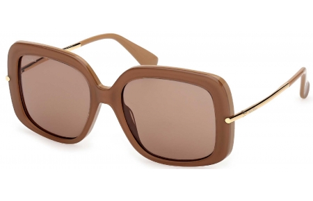 Gafas de Sol - MaxMara - MM0195 - 46E  SHINY LIGHT BROWN // BROWN