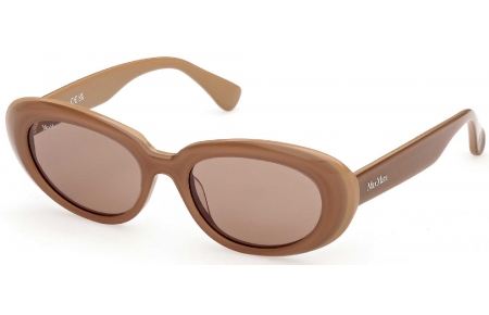 Gafas de Sol - MaxMara - MM0196 - 46E  SHINY LIGHT BROWN // BROWN
