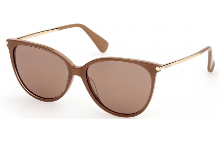 Gafas de Sol - MaxMara - MM0201 - 46E  SHINY LIGHT BROWN // BROWN